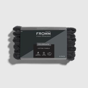 FROMM ColorSafe  6-Pack Black 100% Cotton Towels
