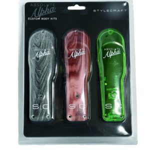 Stylecraft Replacement Red Wood, Grey Wood, Transparent Green Body Lids Compatible with Absolute Alpha Clipper