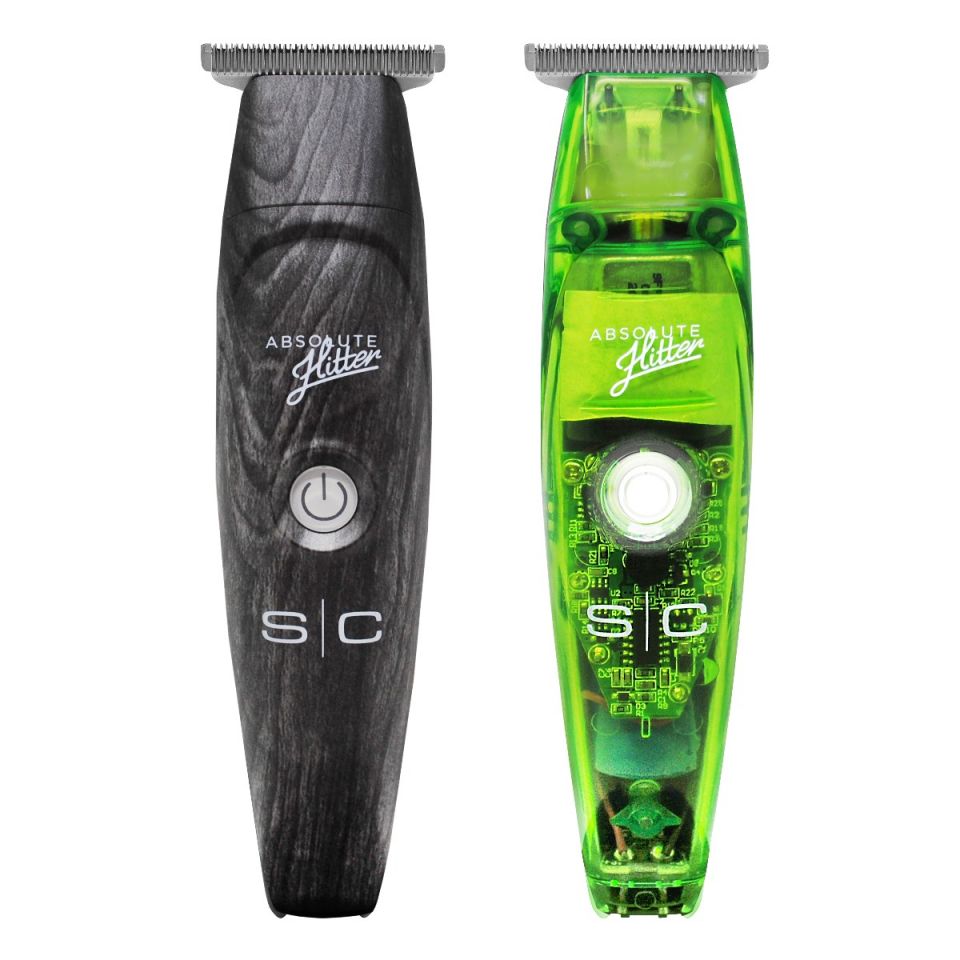 Stylecraft Replacement Transparent Green & Grey Wood Body Lids Compatible with Absolute Hitter Trimmer - Image 2