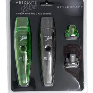Stylecraft Replacement Transparent Green & Grey Wood Body Lids Compatible with Absolute Hitter Trimmer