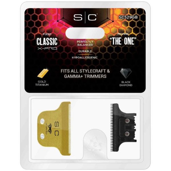 SC529GB StyleCraft Replacement Fixed Gold Trimmer Blade - Image 3
