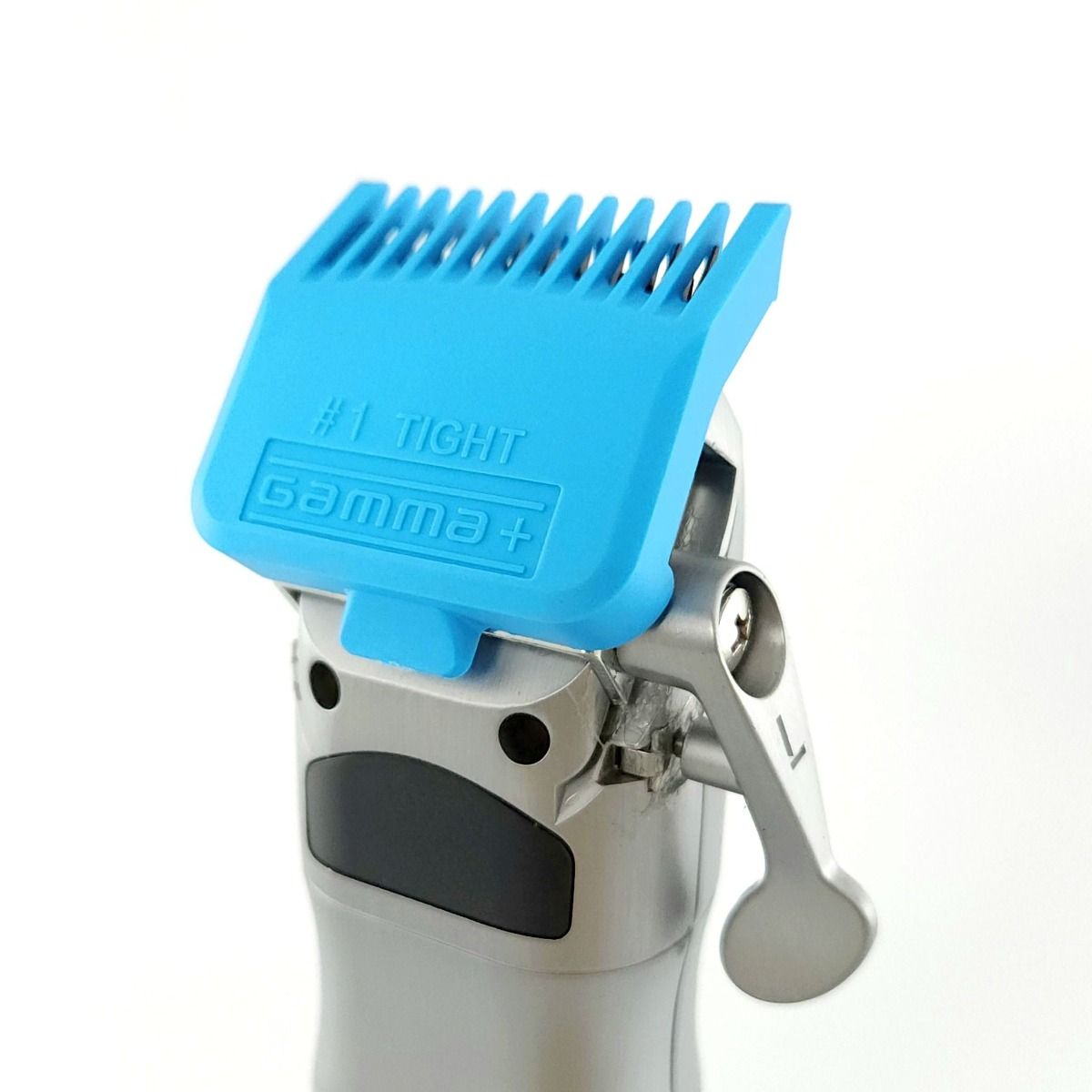 Gamma+ DUB MAGNETIC TIGHT CLIPPER GUARDS 4-PACK CYAN BLUE - Image 2
