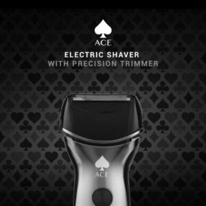 Stylecraft Ace 2.0 - Professional Electric Wet or Dry Mens Shaver with Integrated Precision Pop-Up Trimmer