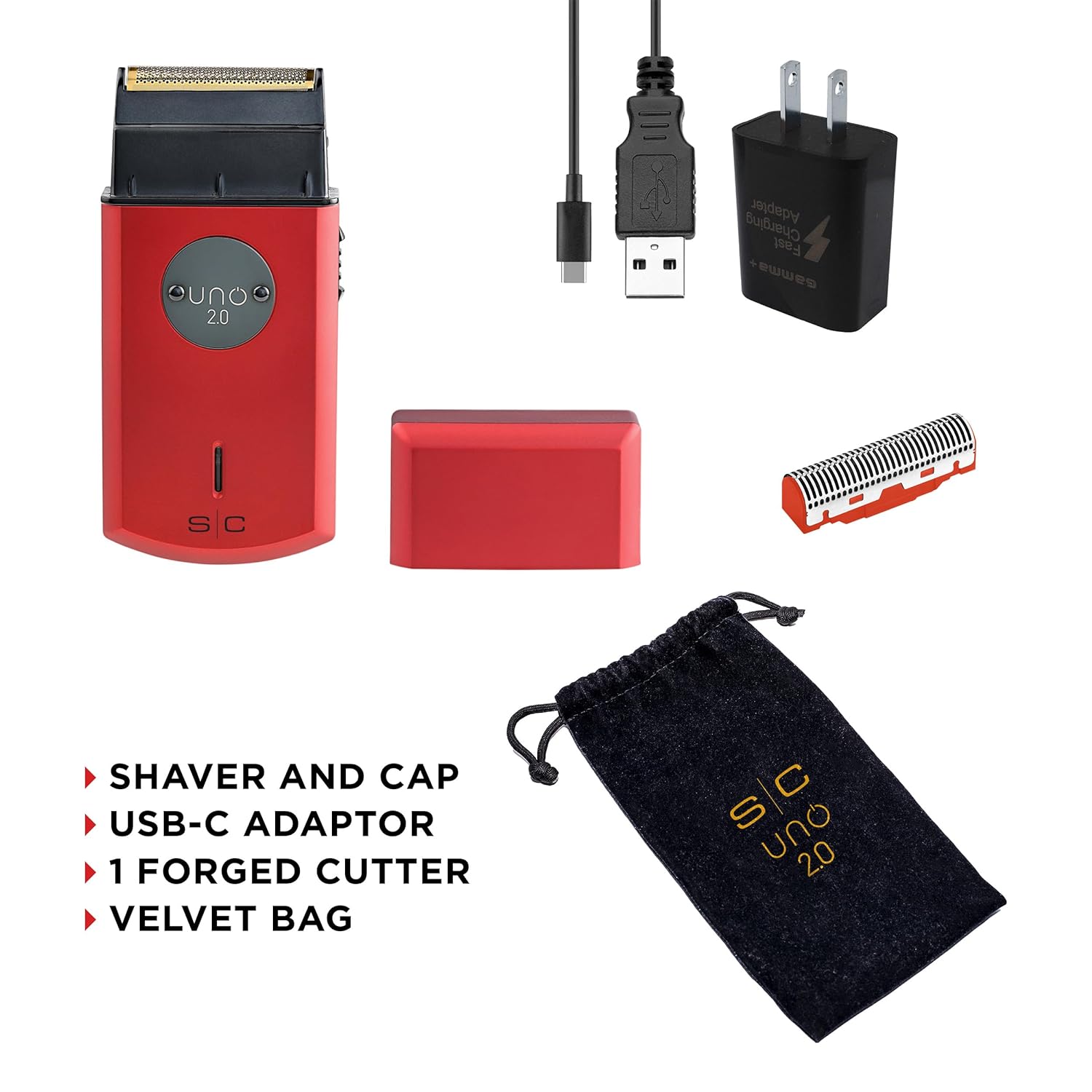 StyleCraft Uno Cordless Foil Shaver, Mini Travel Size, Portable, Gold Titanium Premium Head - Image 4