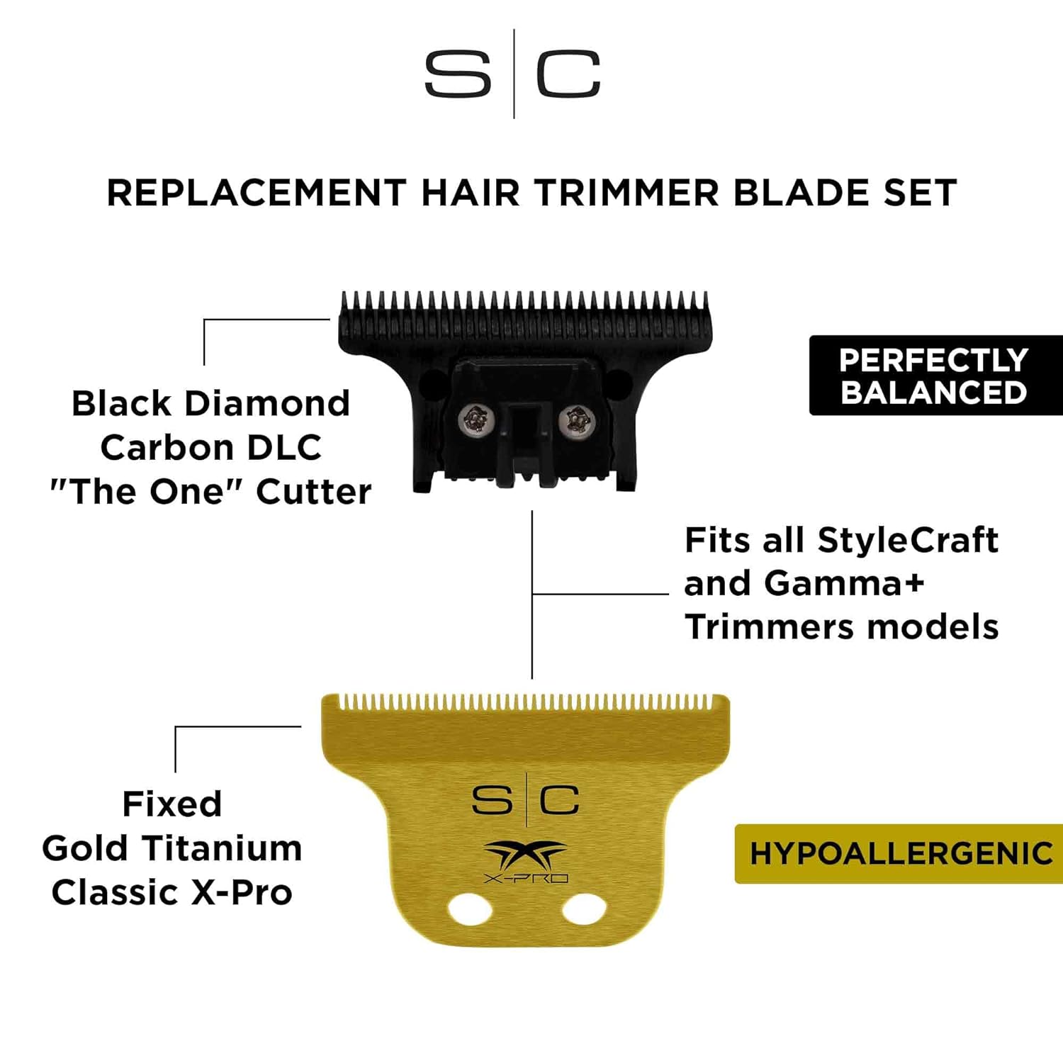 Stylecraft Flex Professional Super-Torque Motor Cordless Hair Trimmer with 3 Modular Body Lids - SC406M - Image 3
